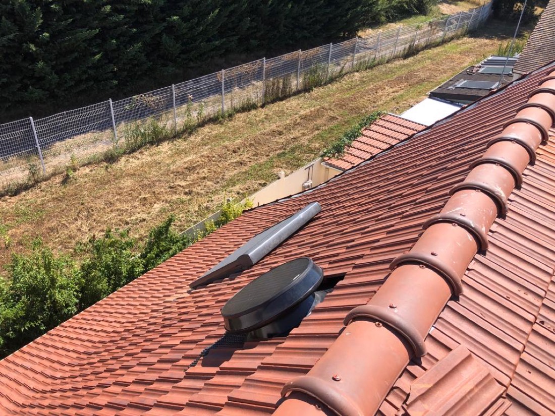 Sortie de toiture pour la ventilation