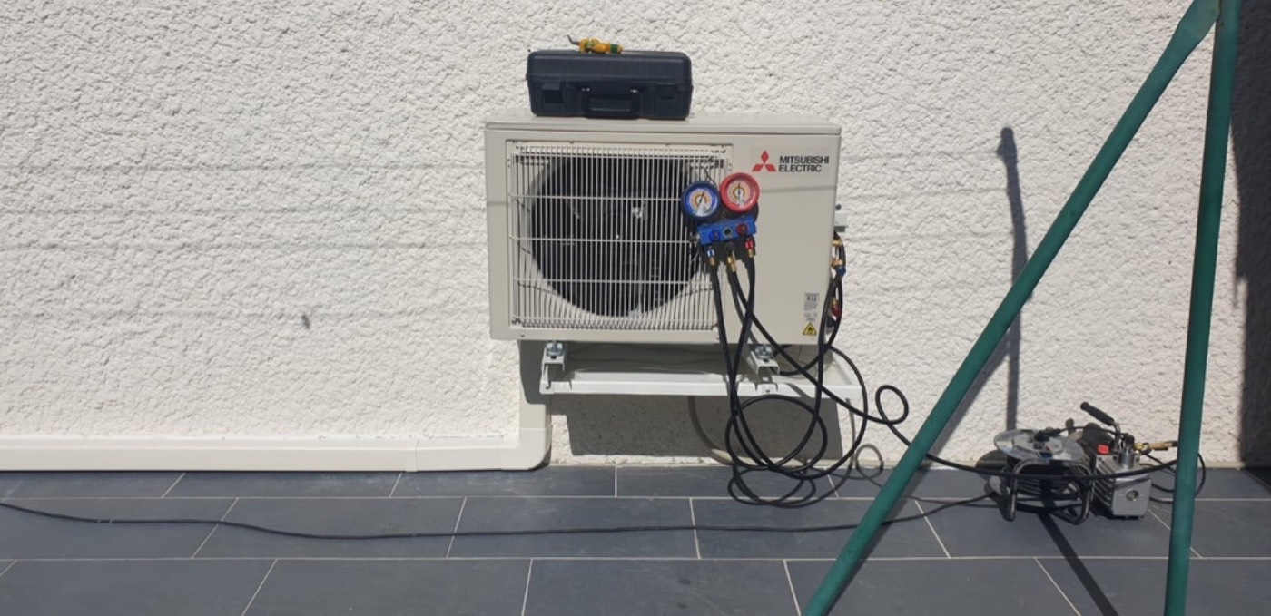 Installation d'une pompe à chaleur air-eau